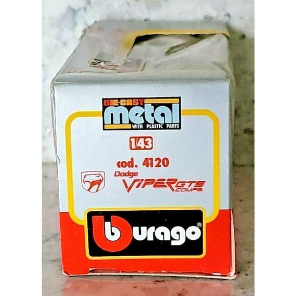 Bburago White Dodge Viper GTS Coupe #4120‎ 1/43 Scale Die Cast Car - Picture 2 of 5